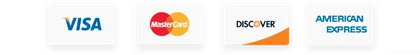 Accepted payment cards